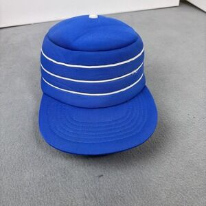 VTG 80s Men's Blue 3 Stripes Northern Ball/Hat Snap Back Padded  White/blue 80s